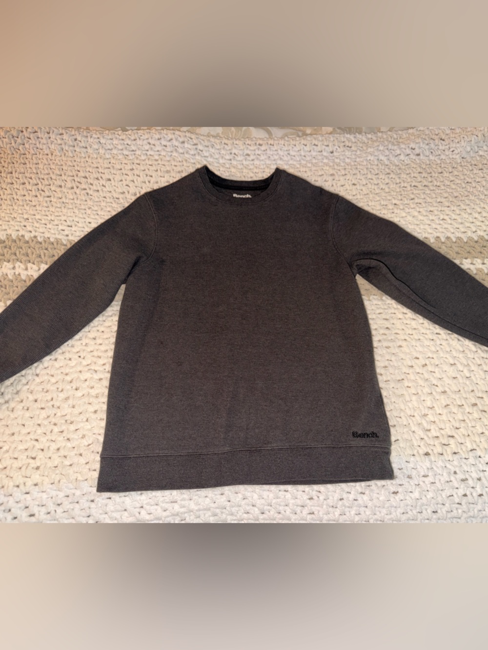 Bench Men's Dark Gray Crewneck Sweater